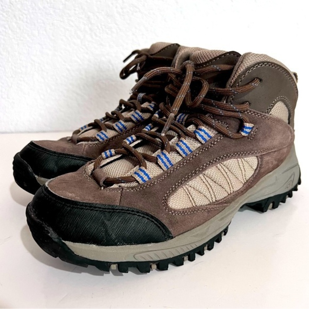 Denali Trailhead Brown Tan Suede Leather & Mesh Hiking Boots 8